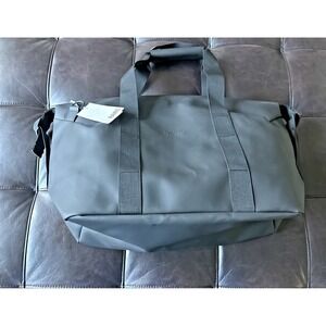 Rains Weekend Bag Small Coated Black #20270 Waterproof Sleek 15.7L X 7.9W X 9.1H